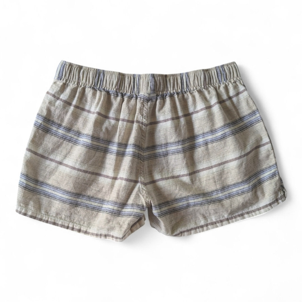 Patagonia Island Hemp Baggies Shorts | 3" Inseam | Striped Boho Neutral Sz S - Picture 5 of 12